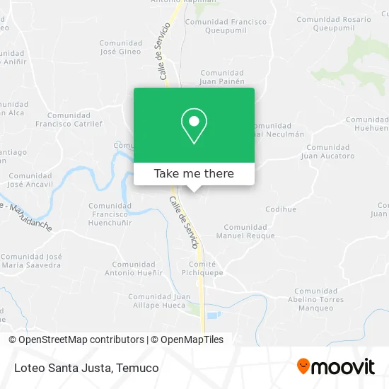 Loteo Santa Justa map