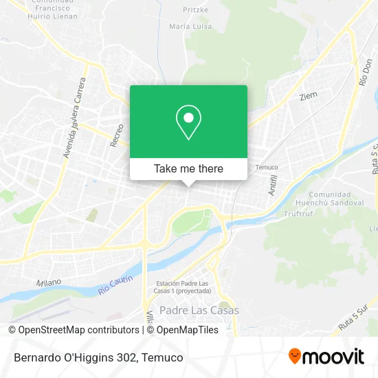Bernardo O'Higgins 302 map