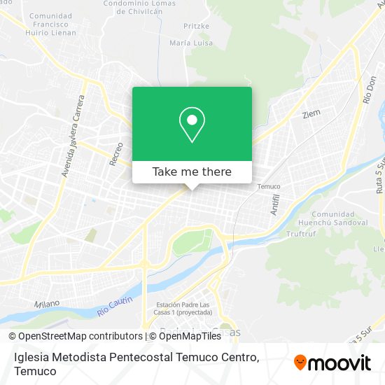 Iglesia Metodista Pentecostal Temuco Centro map