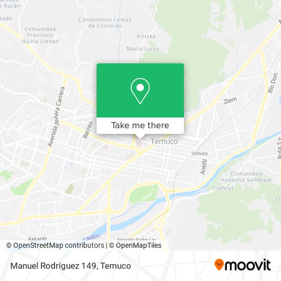 Manuel Rodríguez 149 map
