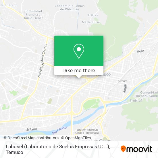 Labosel (Laboratorio de Suelos Empresas UCT) map