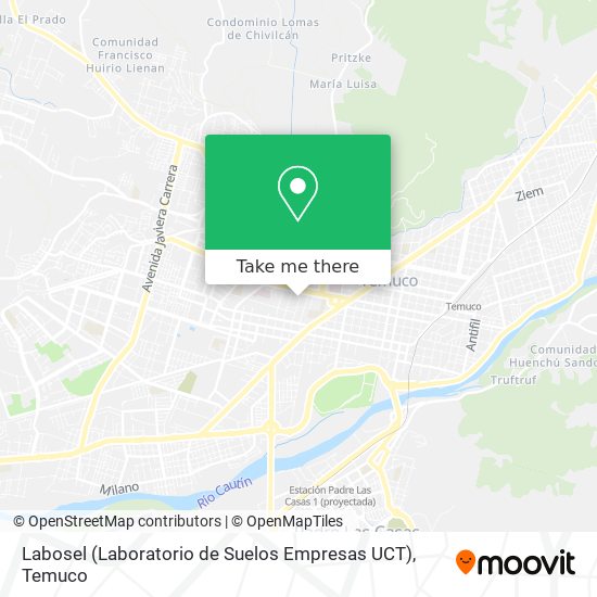 Mapa de Labosel (Laboratorio de Suelos Empresas UCT)