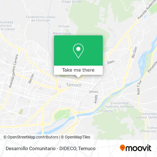 Desarrollo Comunitario - DIDECO map