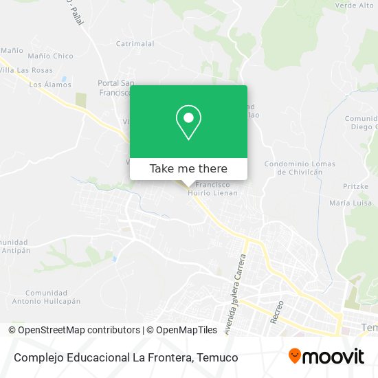 Complejo Educacional La Frontera map