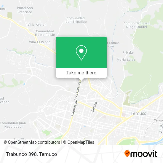 Trabunco 398 map