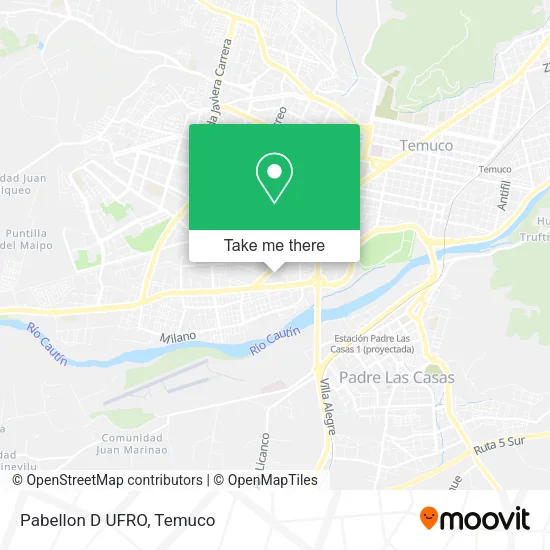 Pabellon D UFRO map