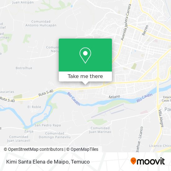 Kimi Santa Elena de Maipo map