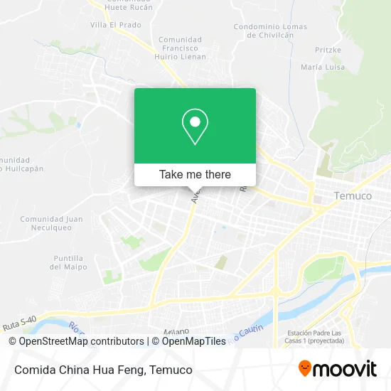 Comida China Hua Feng map