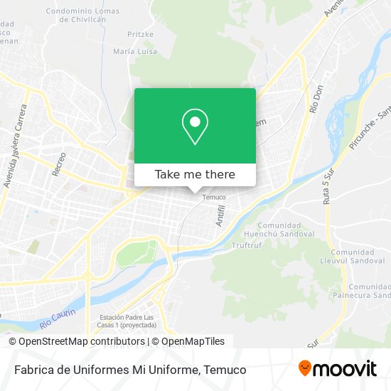 Fabrica de Uniformes Mi Uniforme map