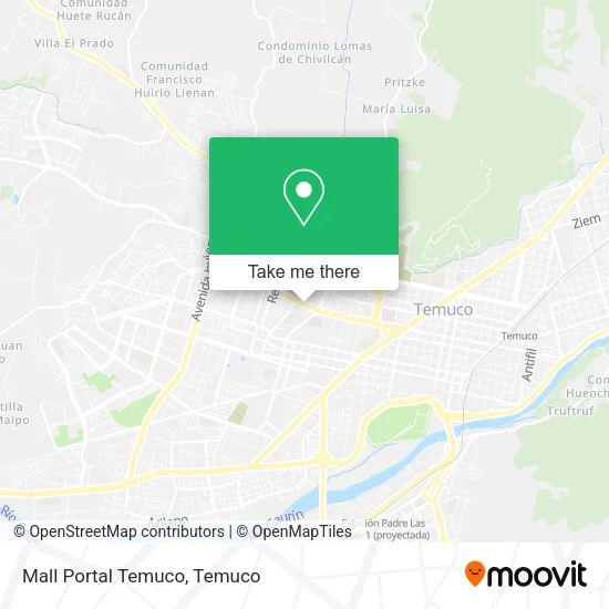 Mall Portal Temuco map