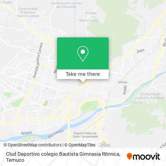 Clud Deportivo colegio Bautista Gimnasia Rítmica map