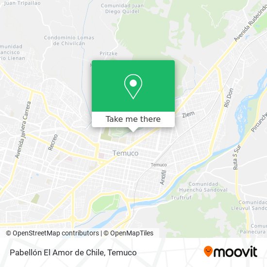Pabellón El Amor de Chile map
