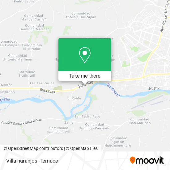 Villa naranjos map