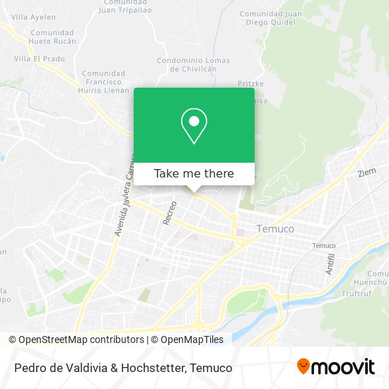 Mapa de Pedro de Valdivia & Hochstetter