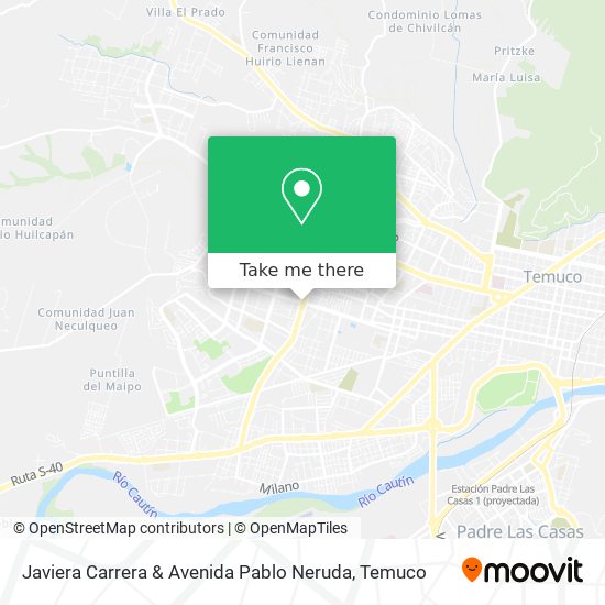 Javiera Carrera & Avenida Pablo Neruda map