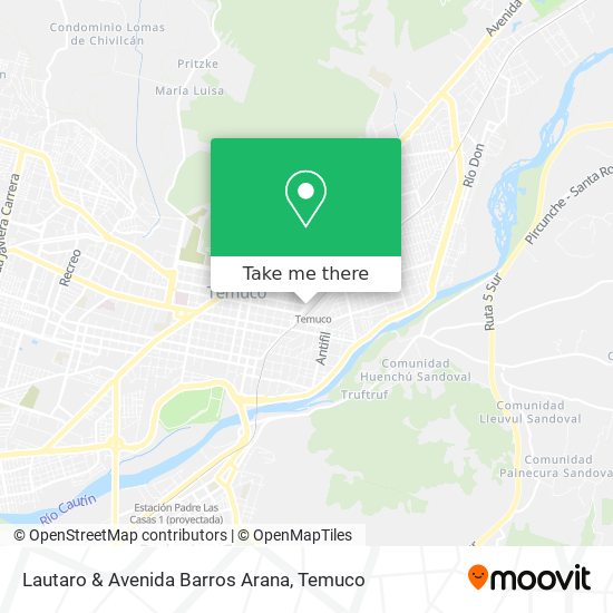 Lautaro & Avenida Barros Arana map