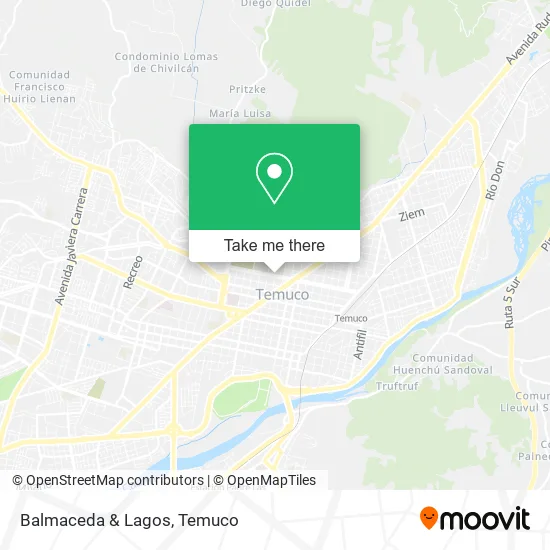 Balmaceda & Lagos map