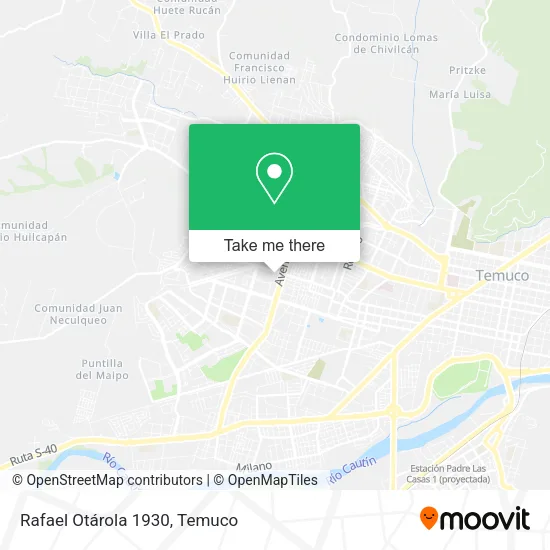 Rafael Otárola 1930 map