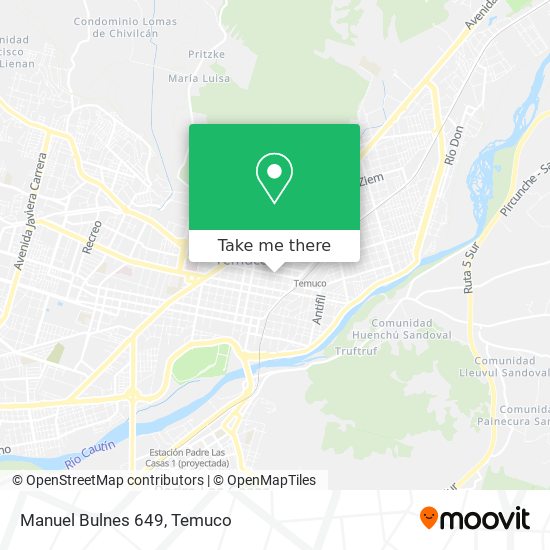 Mapa de Manuel Bulnes 649