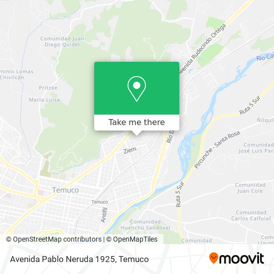 Avenida Pablo Neruda 1925 map