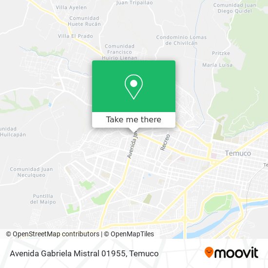 Avenida Gabriela Mistral 01955 map