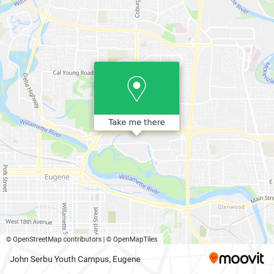 Mapa de John Serbu Youth Campus