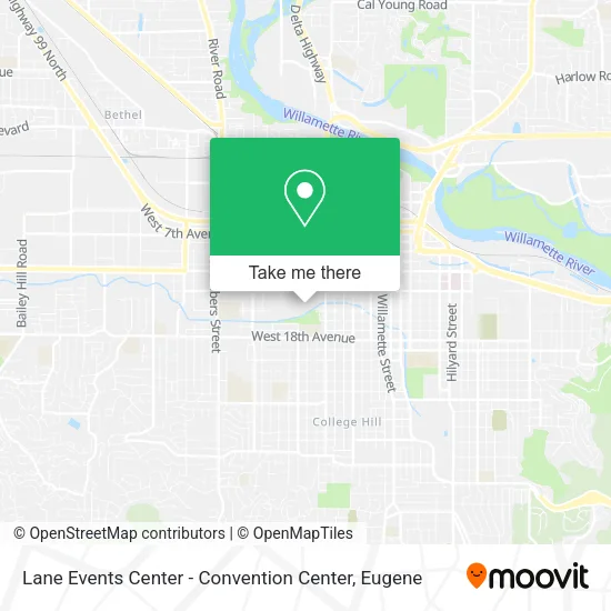 Lane Events Center - Convention Center map