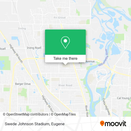 Mapa de Swede Johnson Stadium