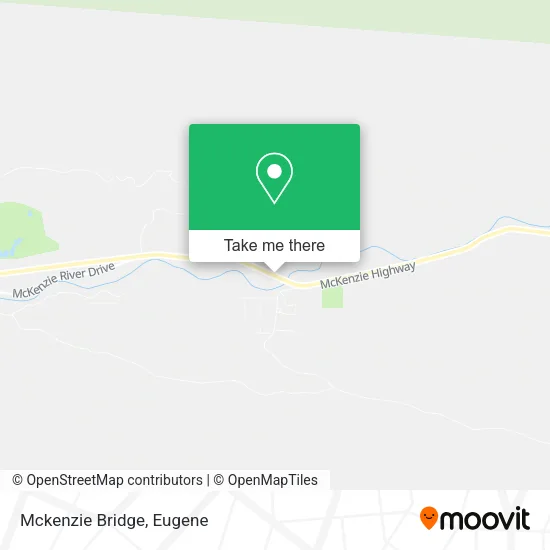 Mckenzie Bridge map