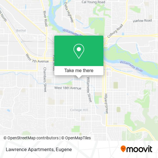 Mapa de Lawrence Apartments