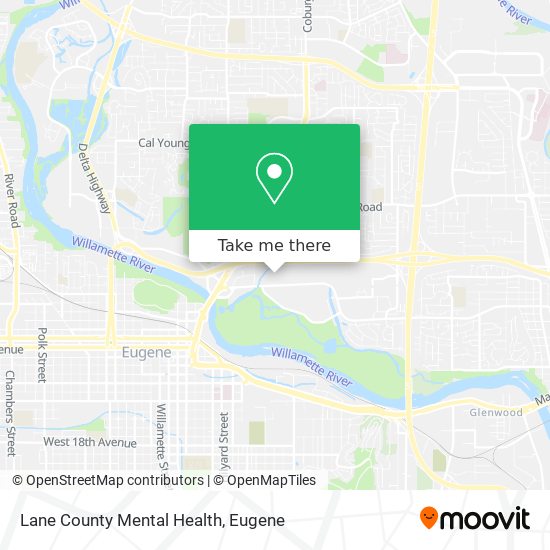 Mapa de Lane County Mental Health
