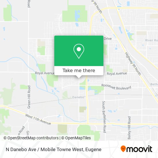 Mapa de N Danebo Ave / Mobile Towne West