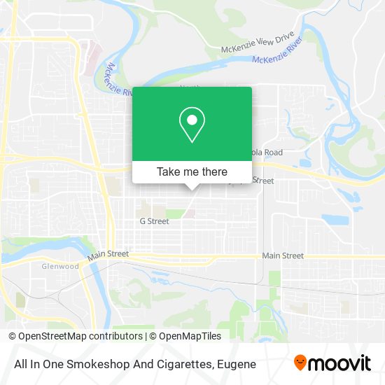 All In One Smokeshop And Cigarettes map