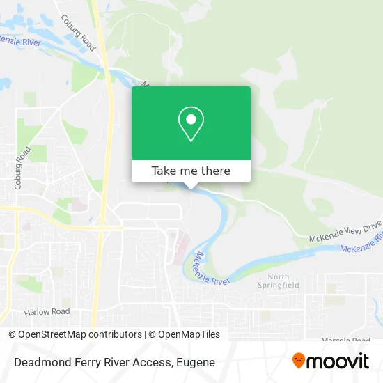 Deadmond Ferry River Access map
