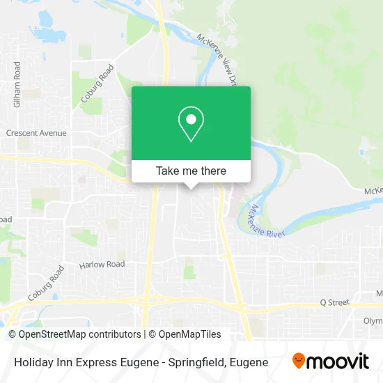 Holiday Inn Express Eugene - Springfield map