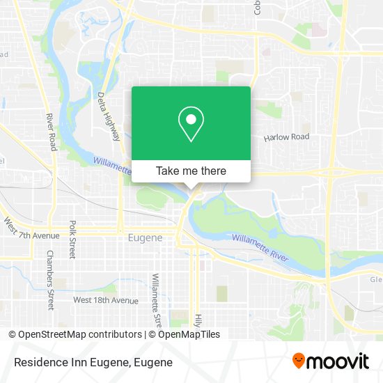 Mapa de Residence Inn Eugene