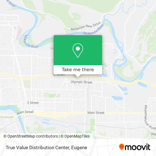 True Value Distribution Center map