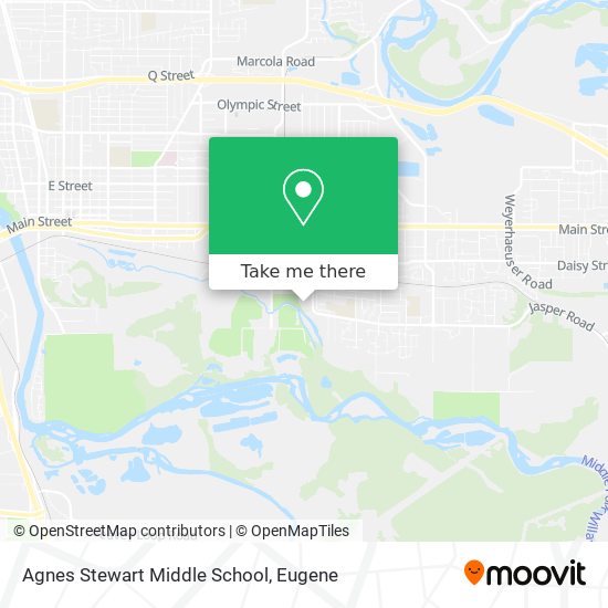 Mapa de Agnes Stewart Middle School