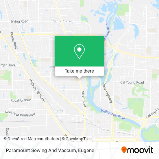 Paramount Sewing And Vaccum map