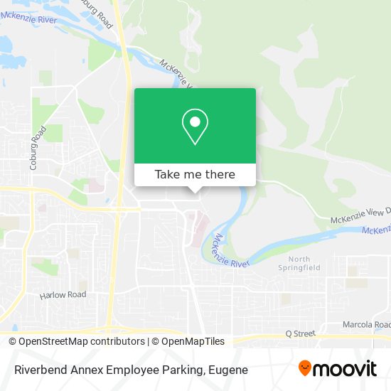 Riverbend Annex Employee Parking map
