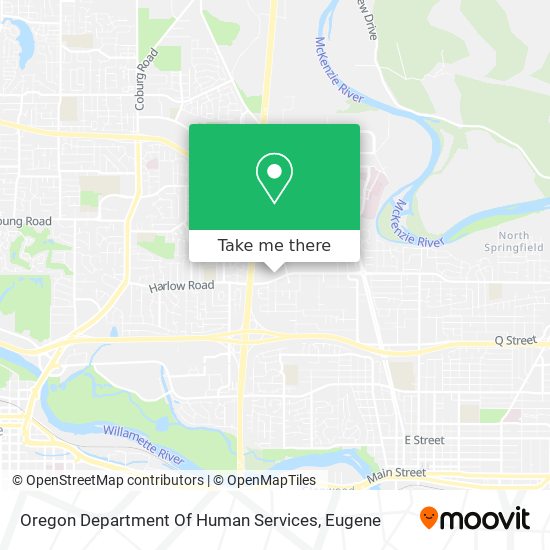 Mapa de Oregon Department Of Human Services