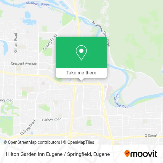 Hilton Garden Inn Eugene / Springfield map
