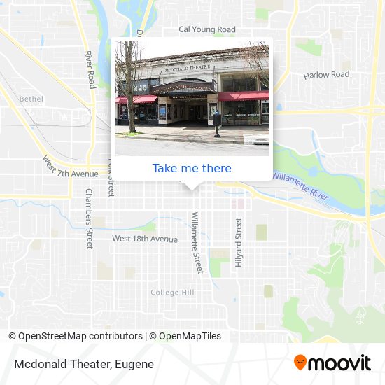 Mapa de Mcdonald Theater
