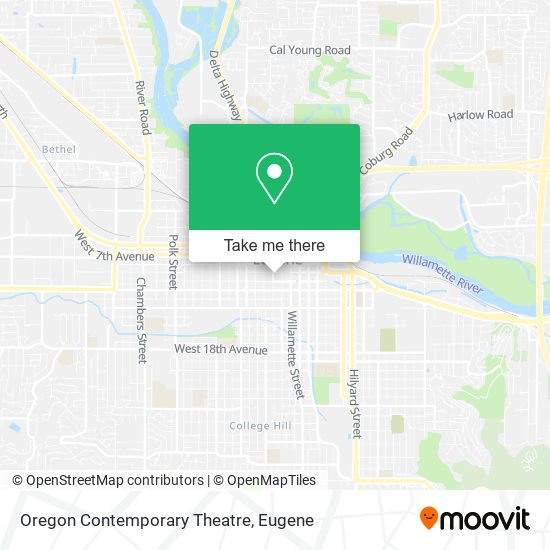 Oregon Contemporary Theatre map