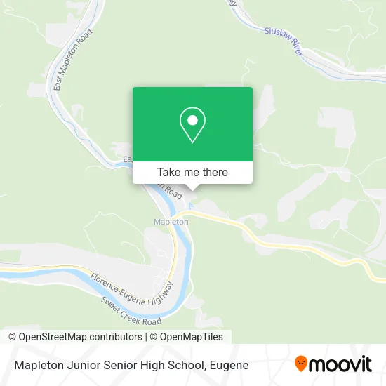 Mapleton Junior Senior High School map