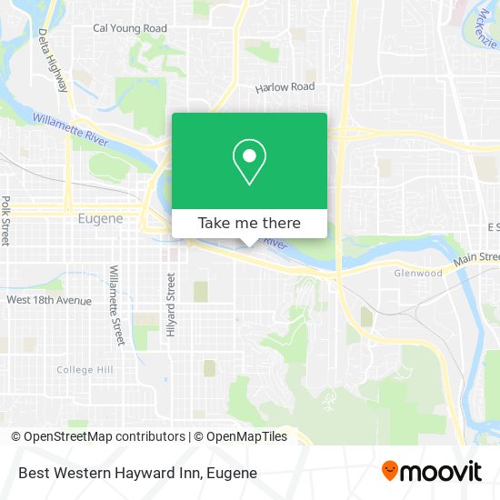 Best Western Hayward Inn map