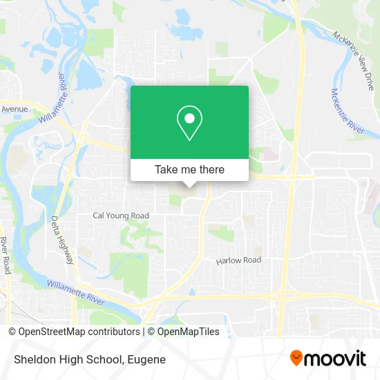 Sheldon High School map