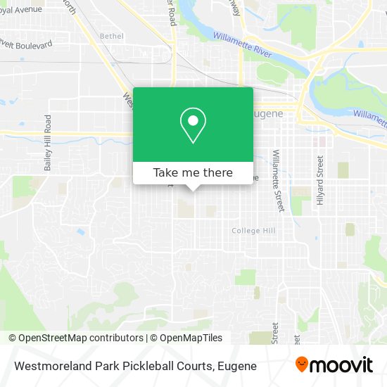 Westmoreland Park Pickleball Courts map