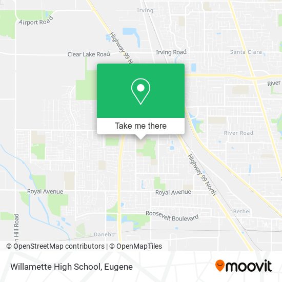 Willamette High School map