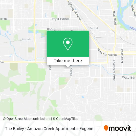 The Bailey - Amazon Creek Apartments map